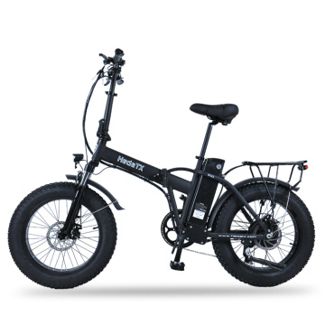 Electric folding bike with handlebars